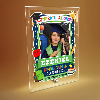 Mater Academy Davenport Kindergarten Glass Plaque Design 5