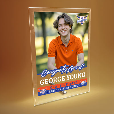 Harmony High School Glass Plaque Design 2