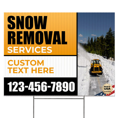 Snow Removal Yard Sign Design 5