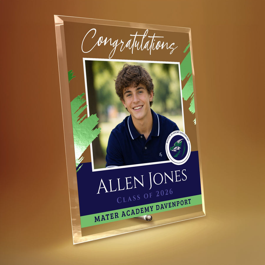 Mater Academy Davenport Glass Plaque Design 5
