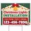 Christmas Lights Installation Yard Sign Design 3