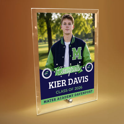 Mater Academy Davenport Glass Plaque Design 6