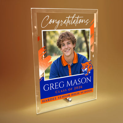 Hardee Senior High School Glass Plaque Design 5