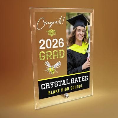 Blake High School Glass Plaque Design 4