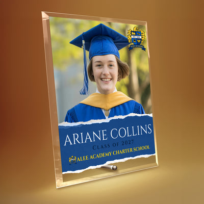 Alee Academy Charter School Glass Plaque Design 3