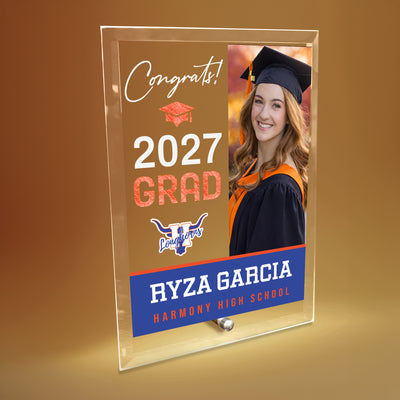 Harmony High School Glass Plaque Design 4