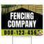 Fencing Services Yard Sign D4