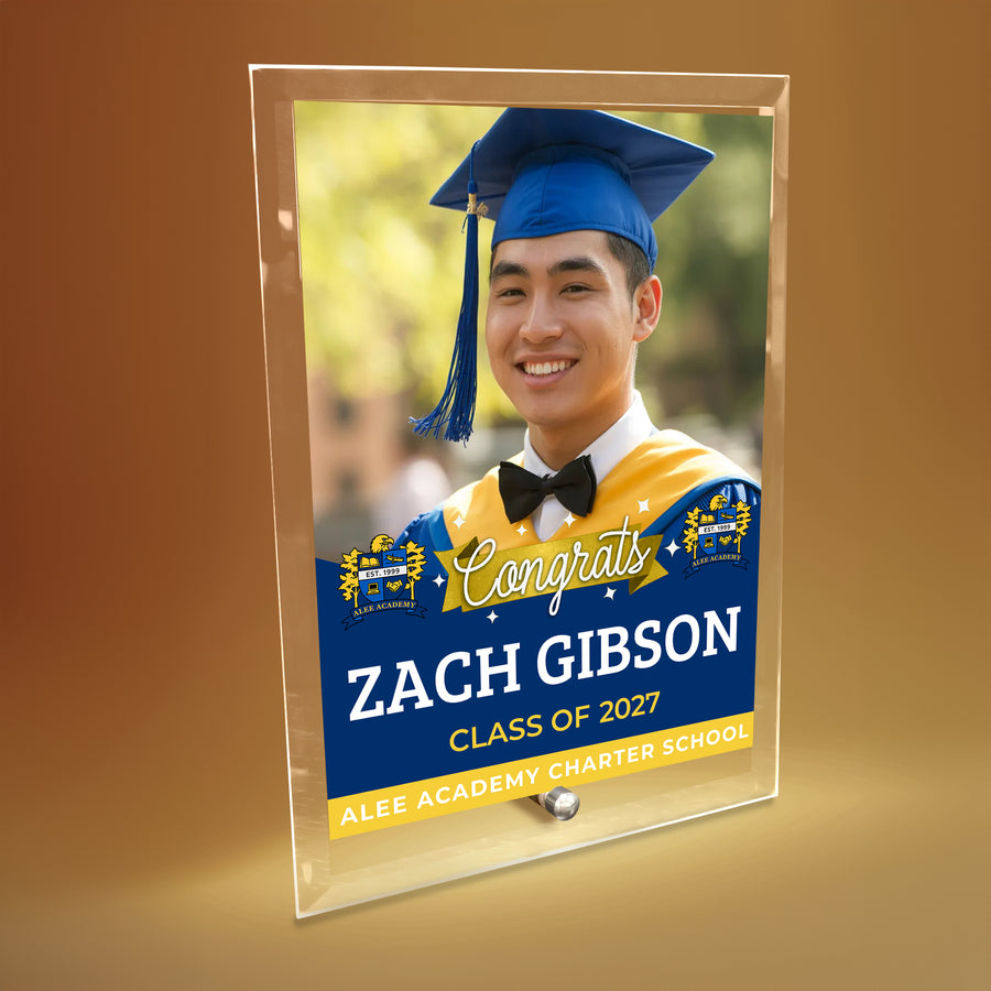 Alee Academy Charter School Glass Plaque Design 6