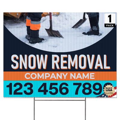 Snow Removal Yard Sign Design 1