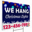 Christmas Lights Installation Yard Sign Design 5