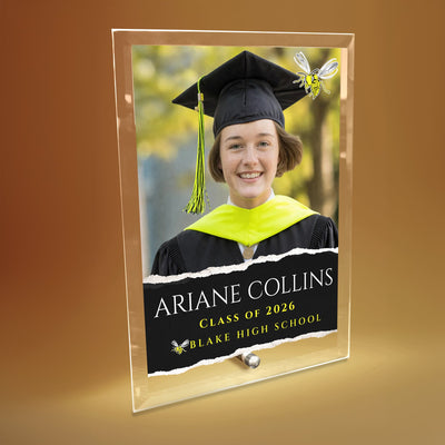 Blake High School Glass Plaque Design 3