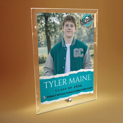 William T. McFatter Technical College & High School Glass Plaque Design 3