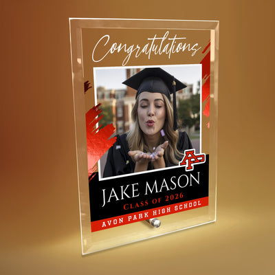 Avon Park High School Glass Plaque Design 5