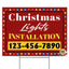 Christmas Lights Installation Yard Sign Design 2