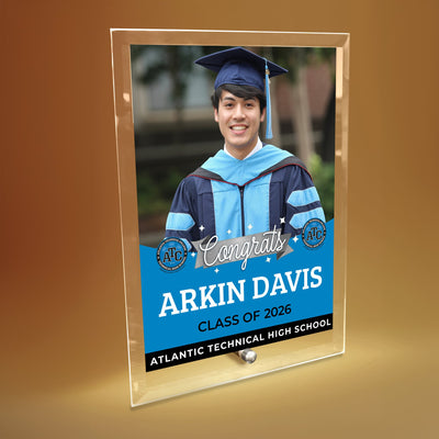 Atlantic Technical High School Glass Plaque Design 6