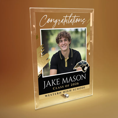 Western High School Glass Plaque Design 5