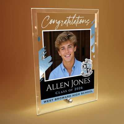 West Broward High School Glass Plaque Design 5