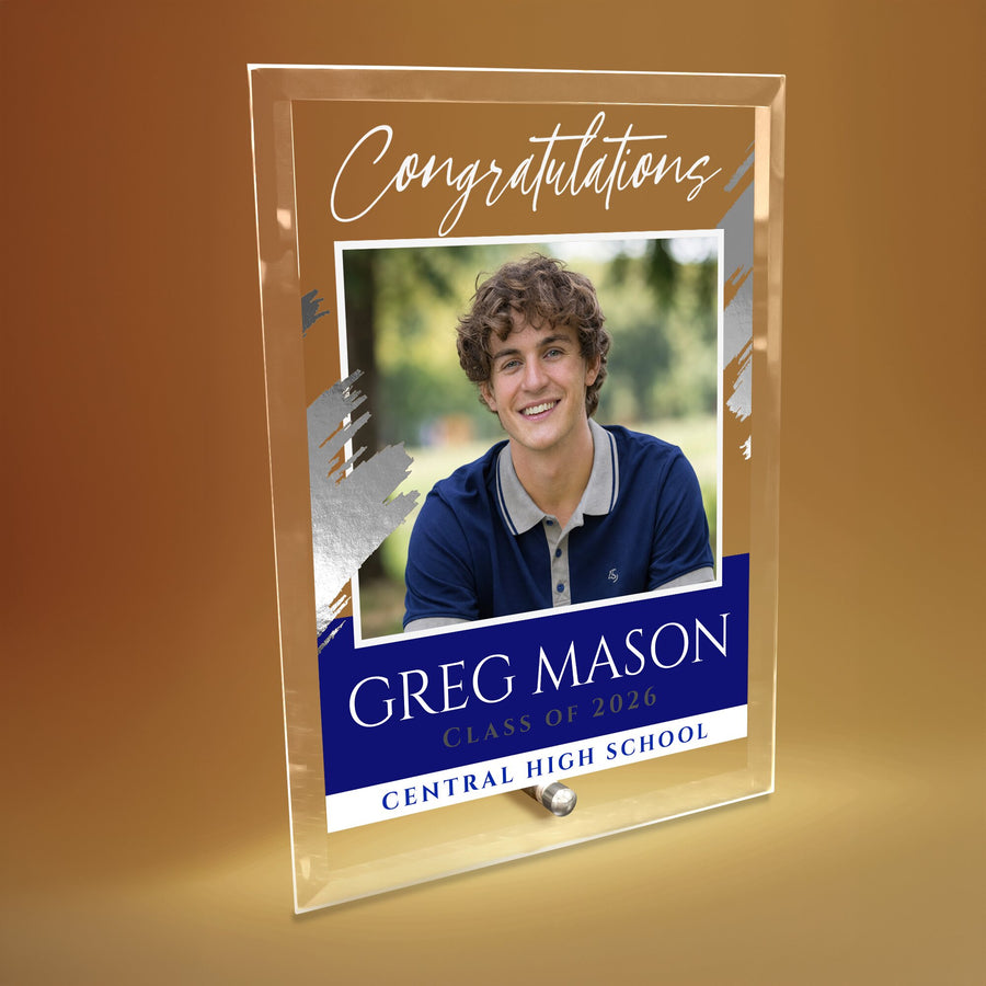 Central High School Glass Plaque Design 5