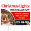 Christmas Lights Installation Yard Sign Design 6