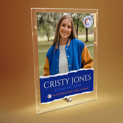 Mater Brighton Lakes Academy Glass Plaque Design 3