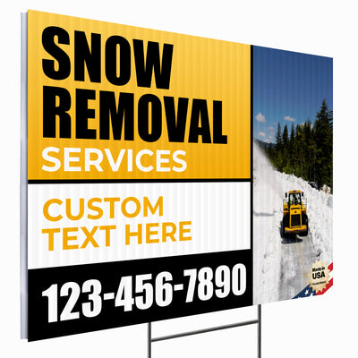 Snow Removal Yard Sign Design 5