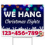 Christmas Lights Installation Yard Sign Design 5