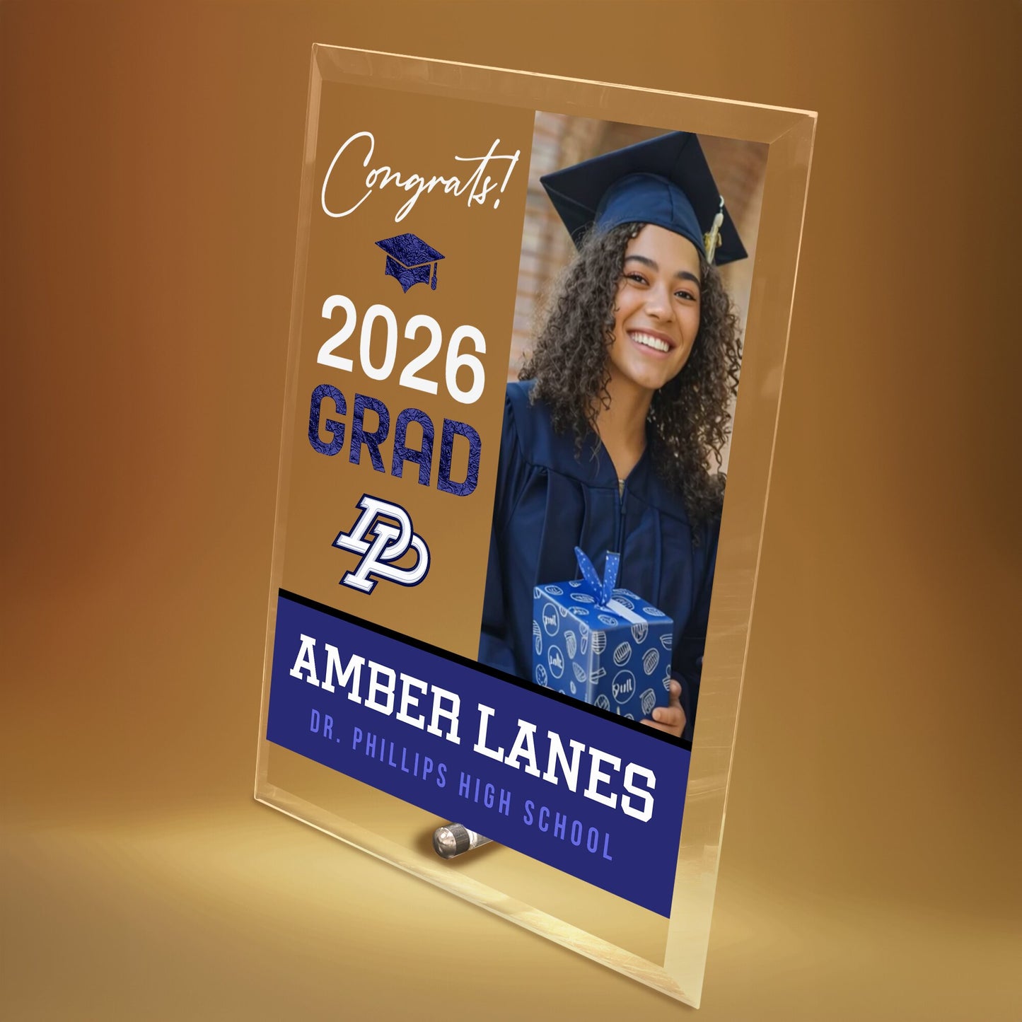 Dr. Phillips High School Glass Plaque Design 4