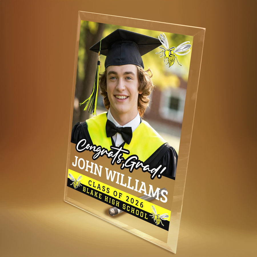 Blake High School Glass Plaque Design 2