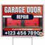 Garage Door Repair Yard Sign Design 2 -  BFS-GRGDR-24X18-DS-D2-BFS-GRGDR-24X18-SS-D2