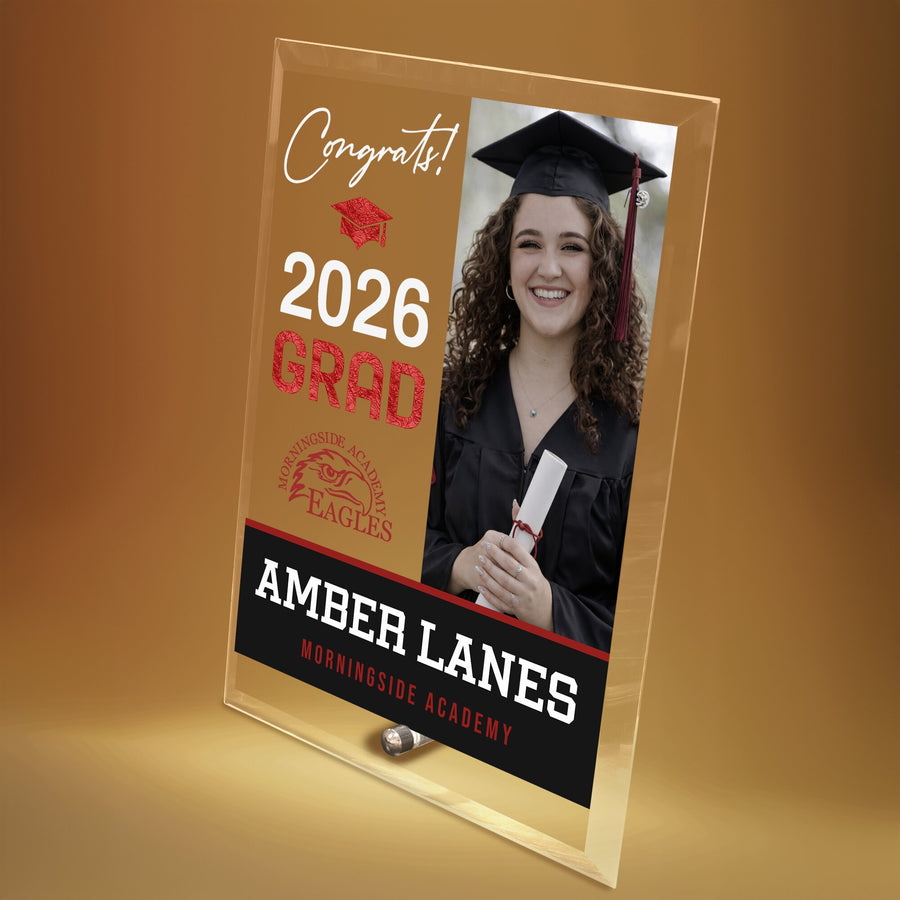 Morningside Academy Glass Plaque Design 4