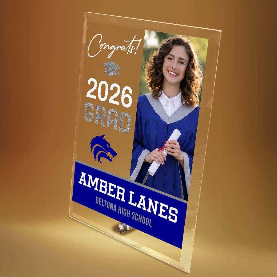 Deltona High School Glass Plaque Design 4