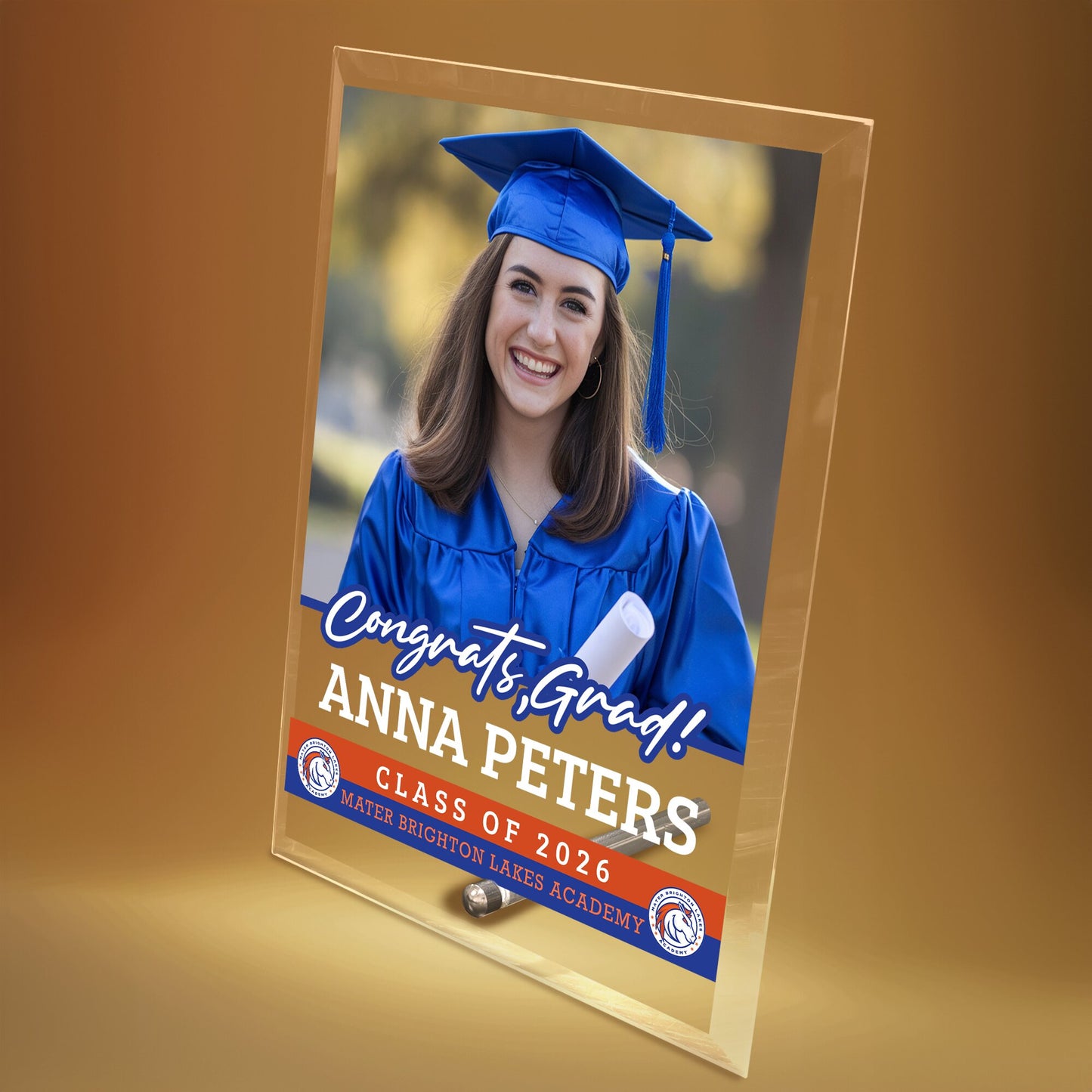 Mater Brighton Lakes Academy Glass Plaque Design 2