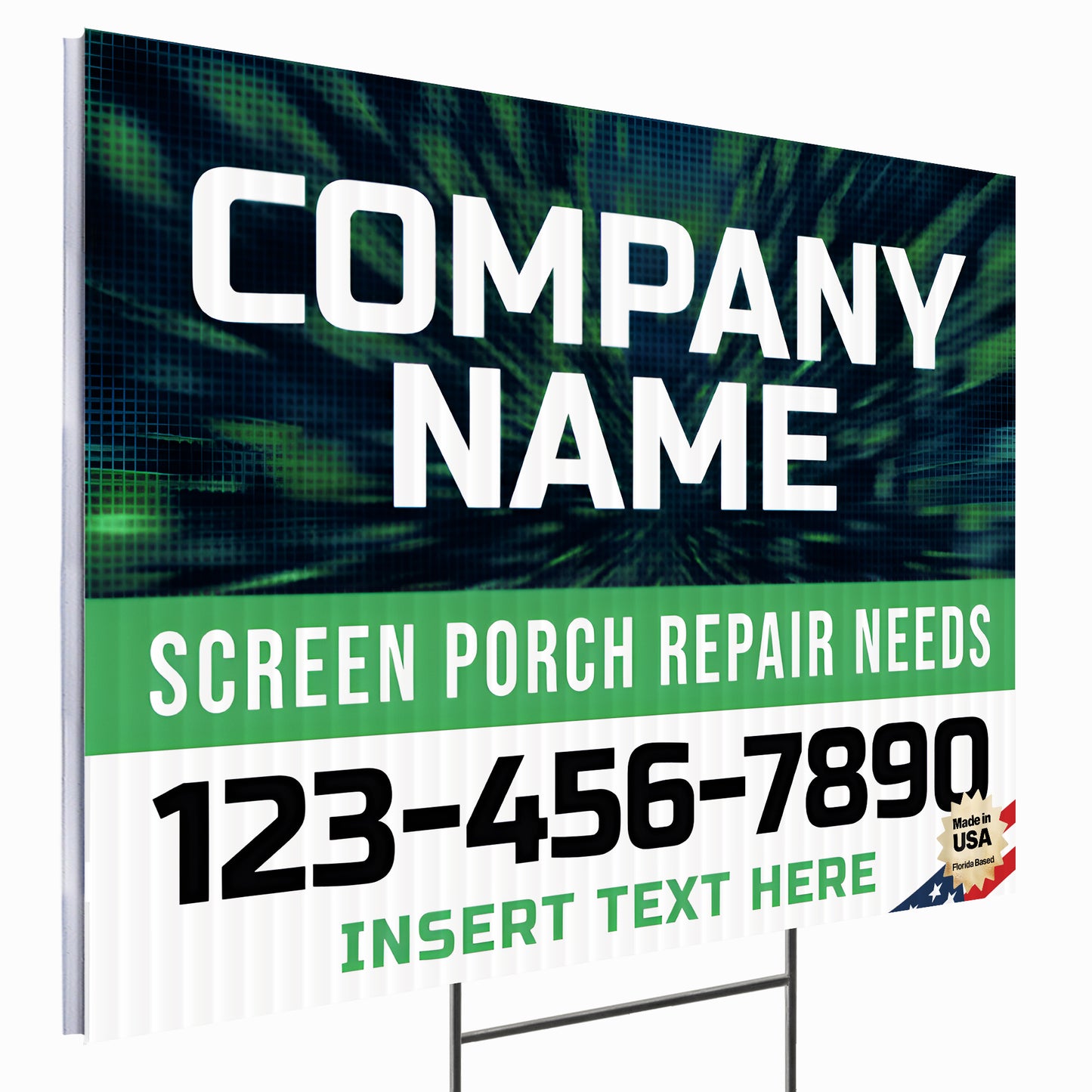 Screen Porch Repair Yard Sign D1