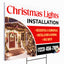 Christmas Lights Installation Yard Sign Design 6