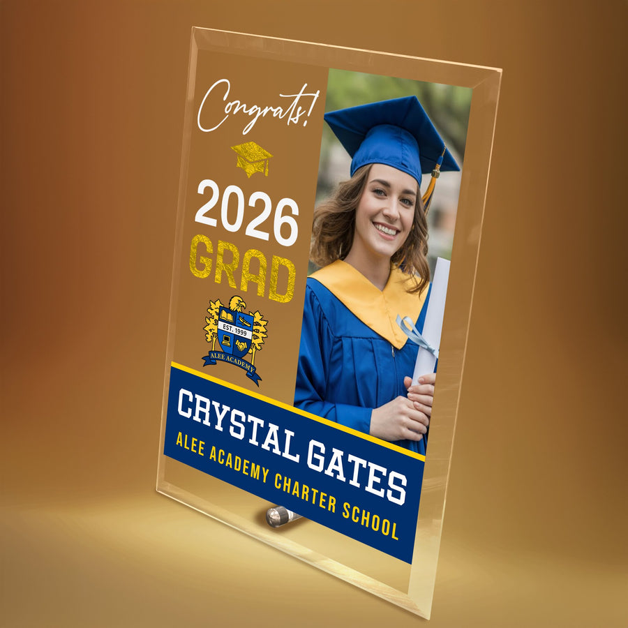 Alee Academy Charter School Glass Plaque Design 4