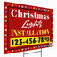 Christmas Lights Installation Yard Sign Design 2