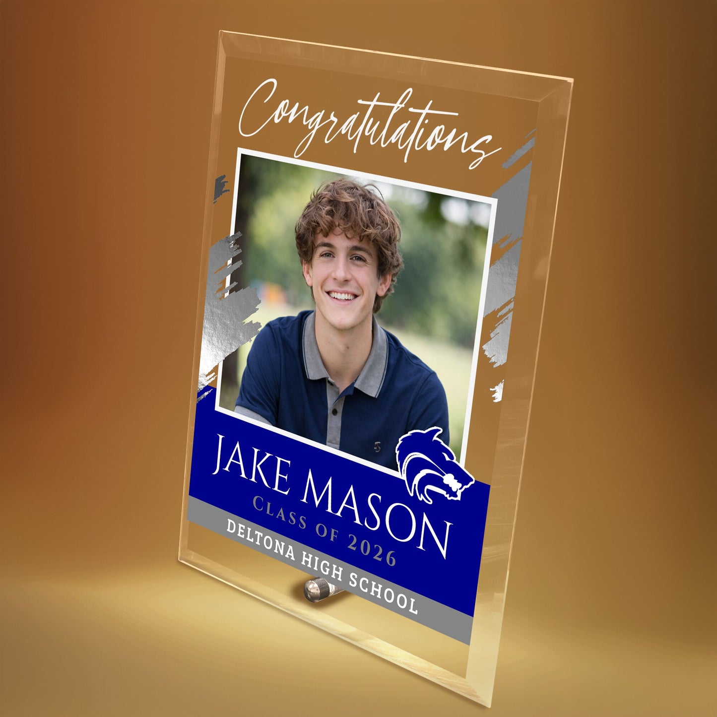 Deltona High School Glass Plaque Design 5
