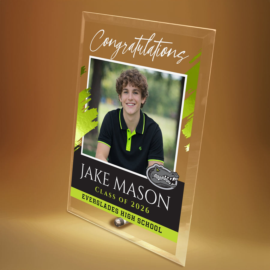 Everglades High School Glass Plaque Design 5