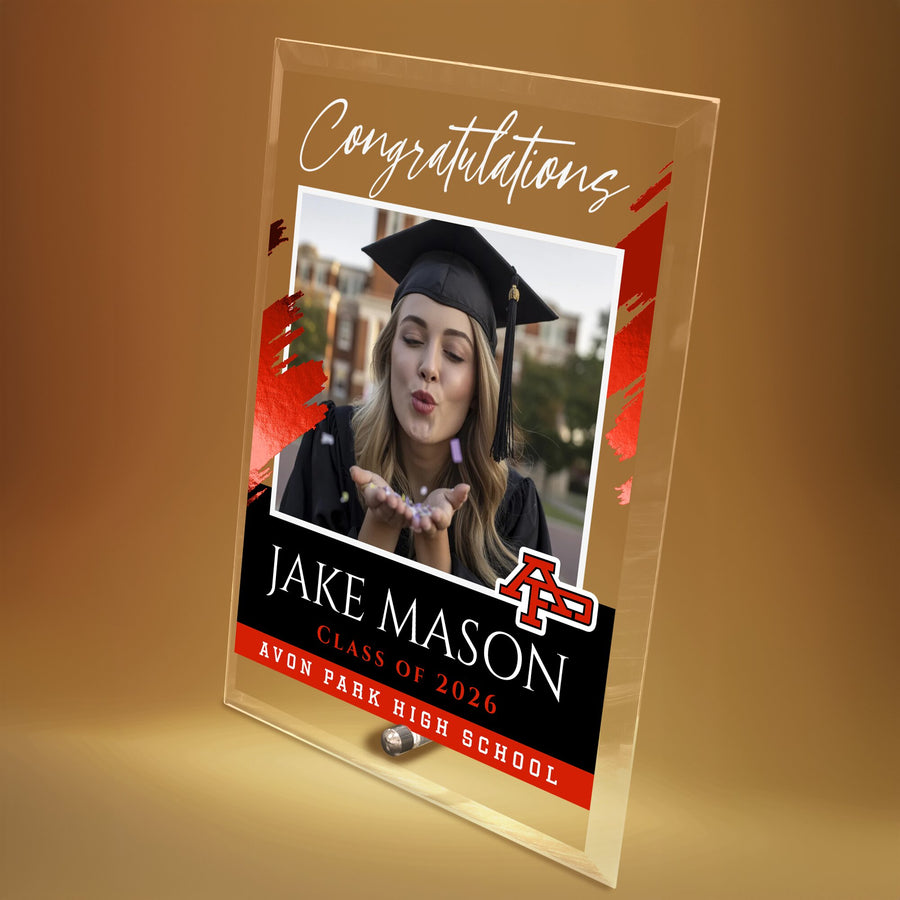 Avon Park High School Glass Plaque Design 5