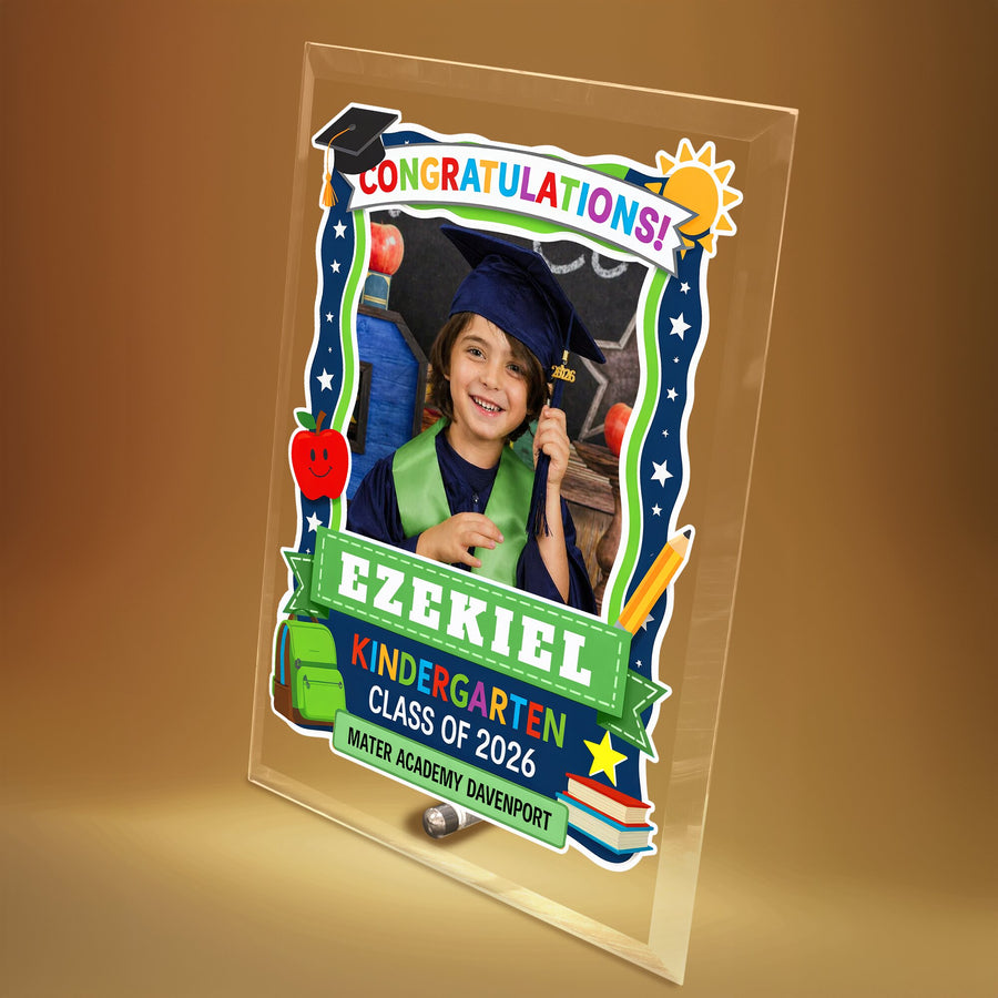 Mater Academy Davenport Kindergarten Glass Plaque Design 5