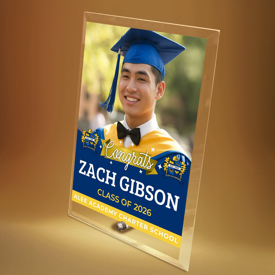 Alee Academy Charter School Glass Plaque Design 6