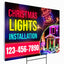 Christmas Lights Installation Yard Sign Design 8