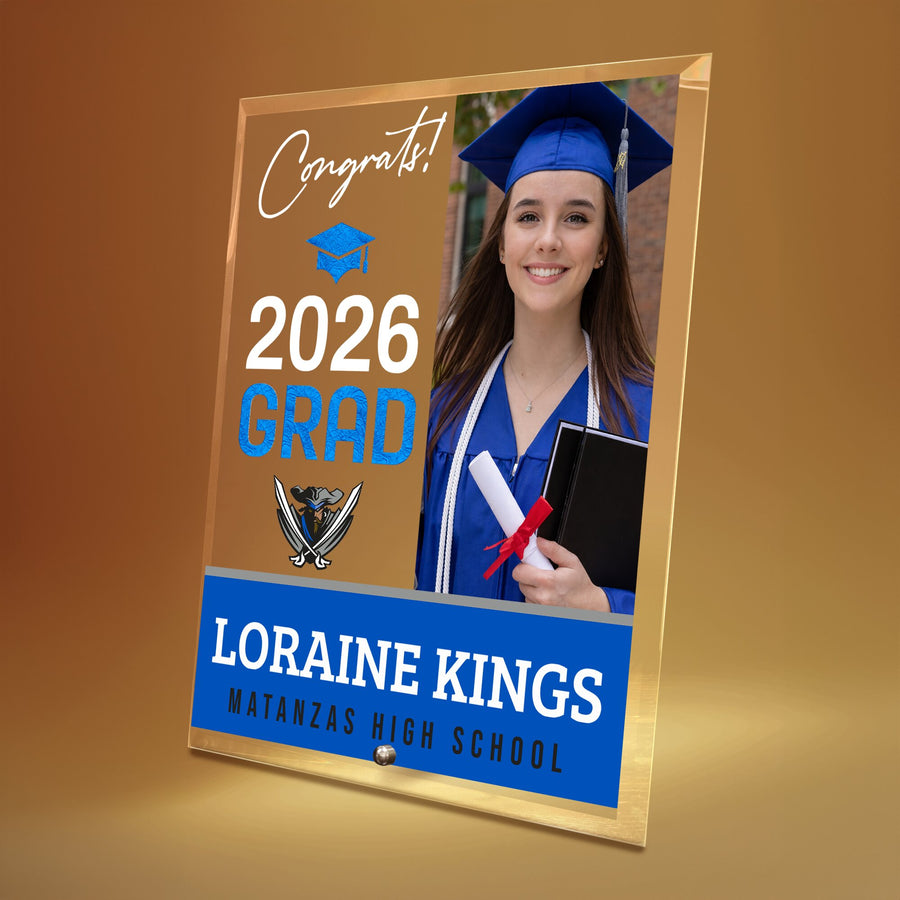 Matanzas High School Glass Plaque Design 4