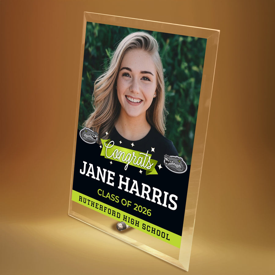 Everglades High School Glass Plaque Design 6