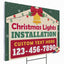 Christmas Lights Installation Yard Sign Design 3