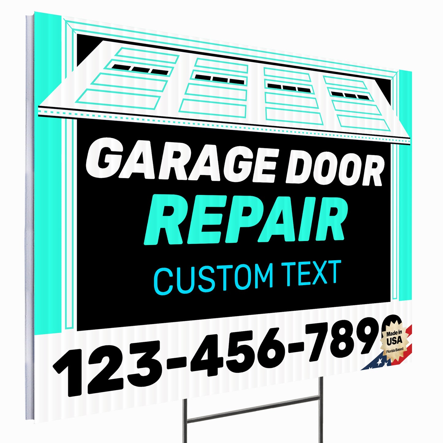 Garage Door Repair Yard Sign Design 1