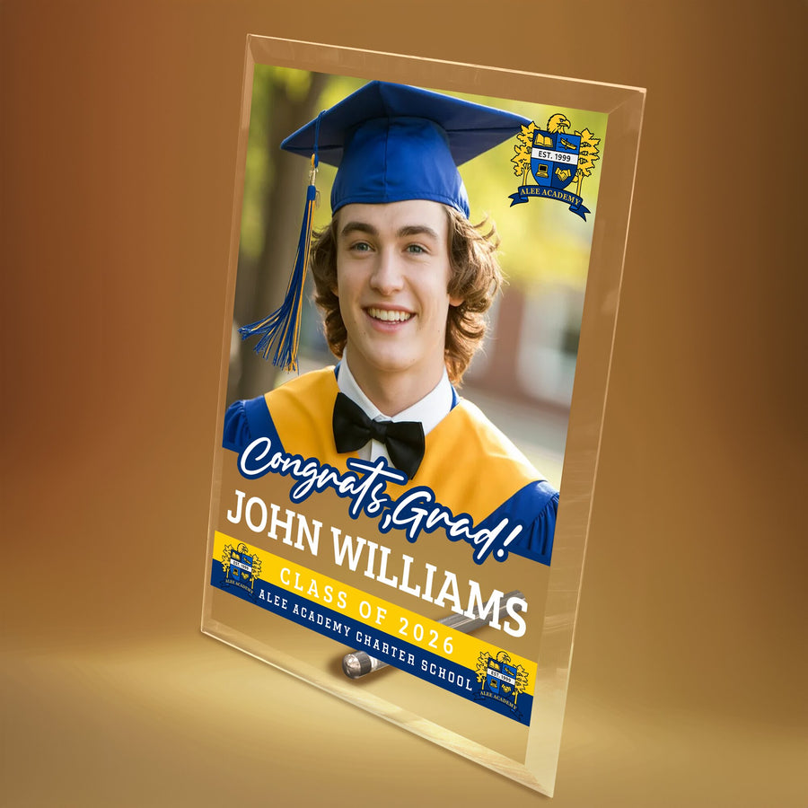 Alee Academy Charter School Glass Plaque Design 2