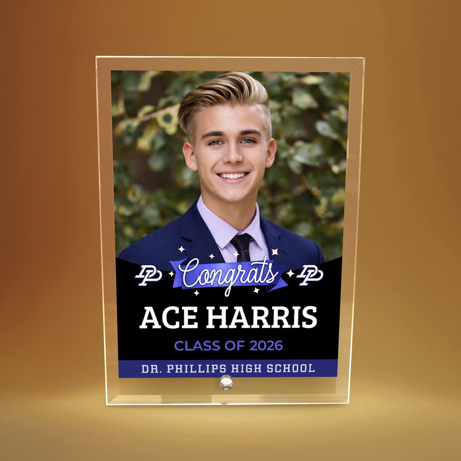 Dr. Phillips High School Glass Plaque Design 6