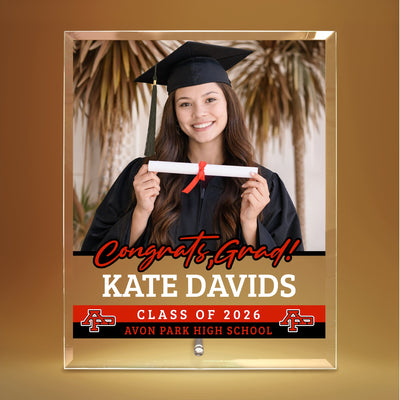 Avon Park High School Glass Plaque Design 2