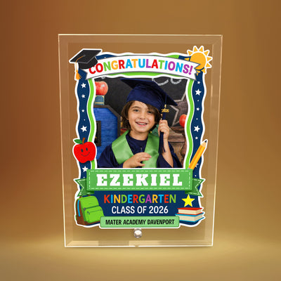 Mater Academy Davenport Kindergarten Glass Plaque Design 5
